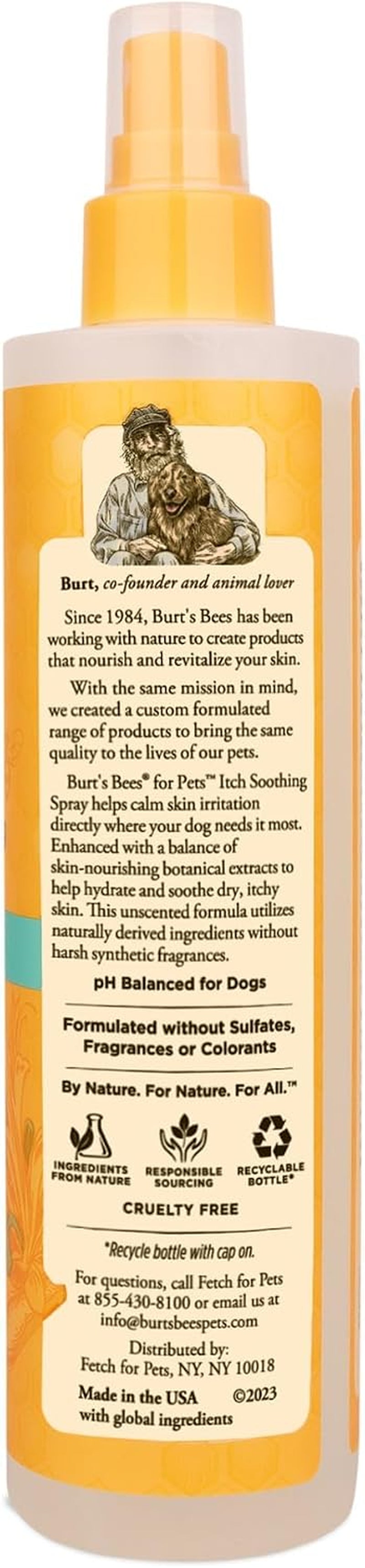 burts-bees-for-pets-anti-itch-dog-spray-with-honeysuckle-and-honey-waterless-grooming-mist-for-dry-flaky-skin-dog-itch-relief-between-baths-natural-origin-coat-care-for-dogs-10-fl-oz