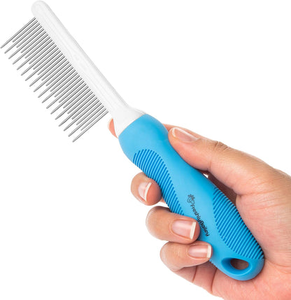 Grooming Comb for Long & Curly Hair in Dogs & Cats - Top Pet Detangler Brush - Removes & Prevents Matted Fur - Perfect for Goldendoodle, Poodle Mixes, and Cat Undercoat7