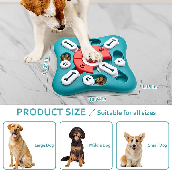PETSTA Dog Puzzle Toys, Treat Dispensing Dog Enrichment Toys for IQ Training and Brain Stimulation, Interactive Mentally Stimulating Toys as Gifts for Puppies, Cats, Dogs2