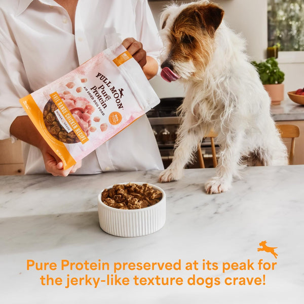 Full Moon® Pure Protein Air Dried Dog Food Free Range Chicken Recipe 1Lb | Human Grade, Protein-Rich, Jerky-Like Texture, Shelf-Stable, 90% Meat4