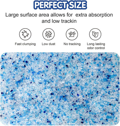 COCOYO Crystal Cat Litter I Silica Gel Cat Litter,17.2 Lbs Value Pack (4.3 Lbs X 4)3