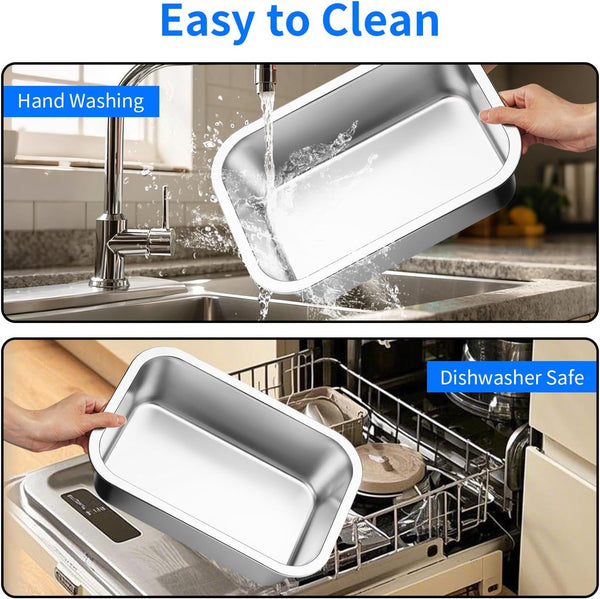 Ohtomber 1.25 Gallons Stainless Steel Dog Bowl, Big Pet Water & Food Bowl | No Spilling, Outdoor Feeder Dish Plate, for Indoor & Outdoor Feeding, Fits Big & Extra Large Dogs, Cats & All Pets5