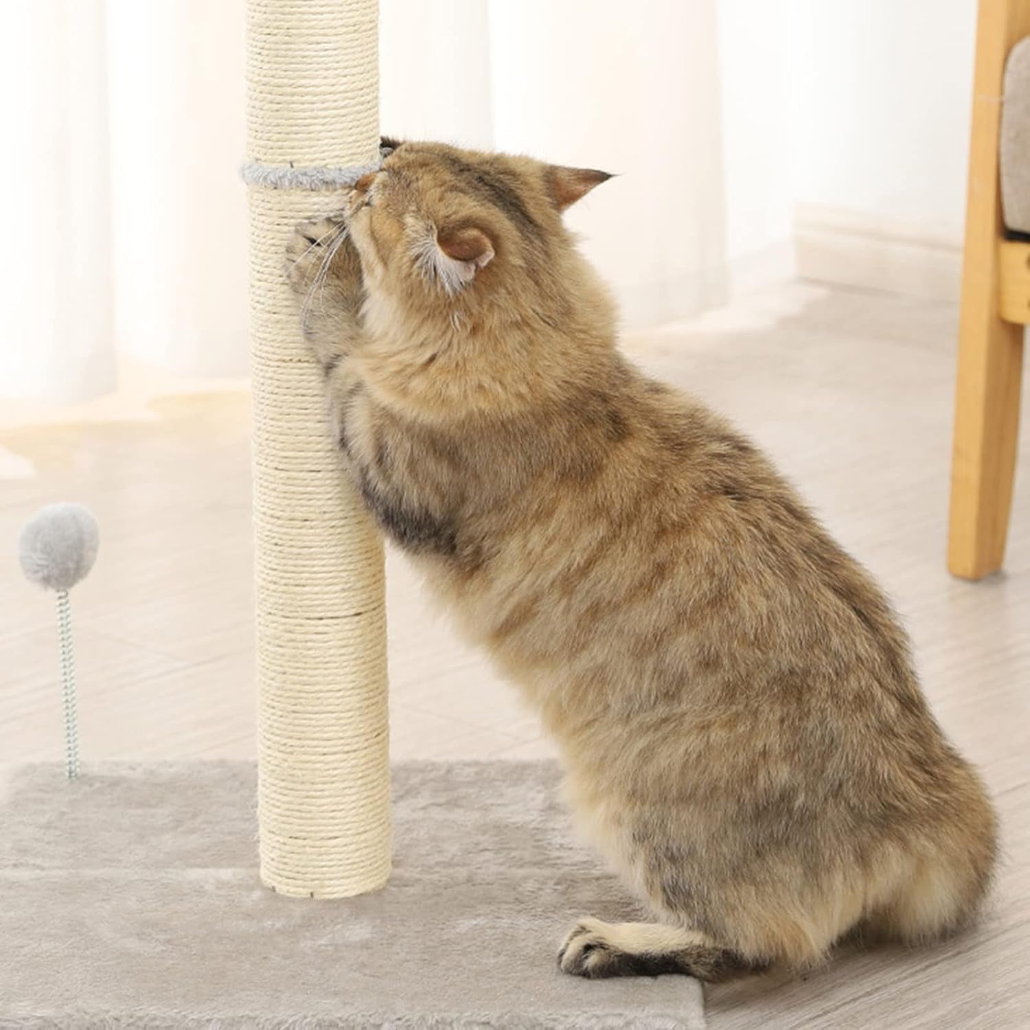 10-cat-scratching-replacement-posts-sisal-spare-scratcher-refill-post-for-cats-cube-tower-kittens-scratch-pole-perch-interactive-toys-furniture-accessories-tree-2-pack-include-m8-screws-white