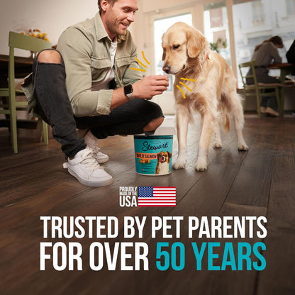 Stewart Freeze Dried Dog Treats, 100% Wild Salmon, 9.5 Oz Tub | Premium Quality Raw Protein, Single Ingredient, High Protein Training Treats & Food Topper, No Refrigeration, Cat Friendly6