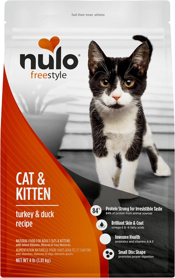 Nulo Freestyle Cat & Kitten Dry Food - Chicken & Cod Recipe, High Protein Grain Free Cat Food, Natural Kibble with Probiotics & Omega Fatty Acids, 4Lb Bag13