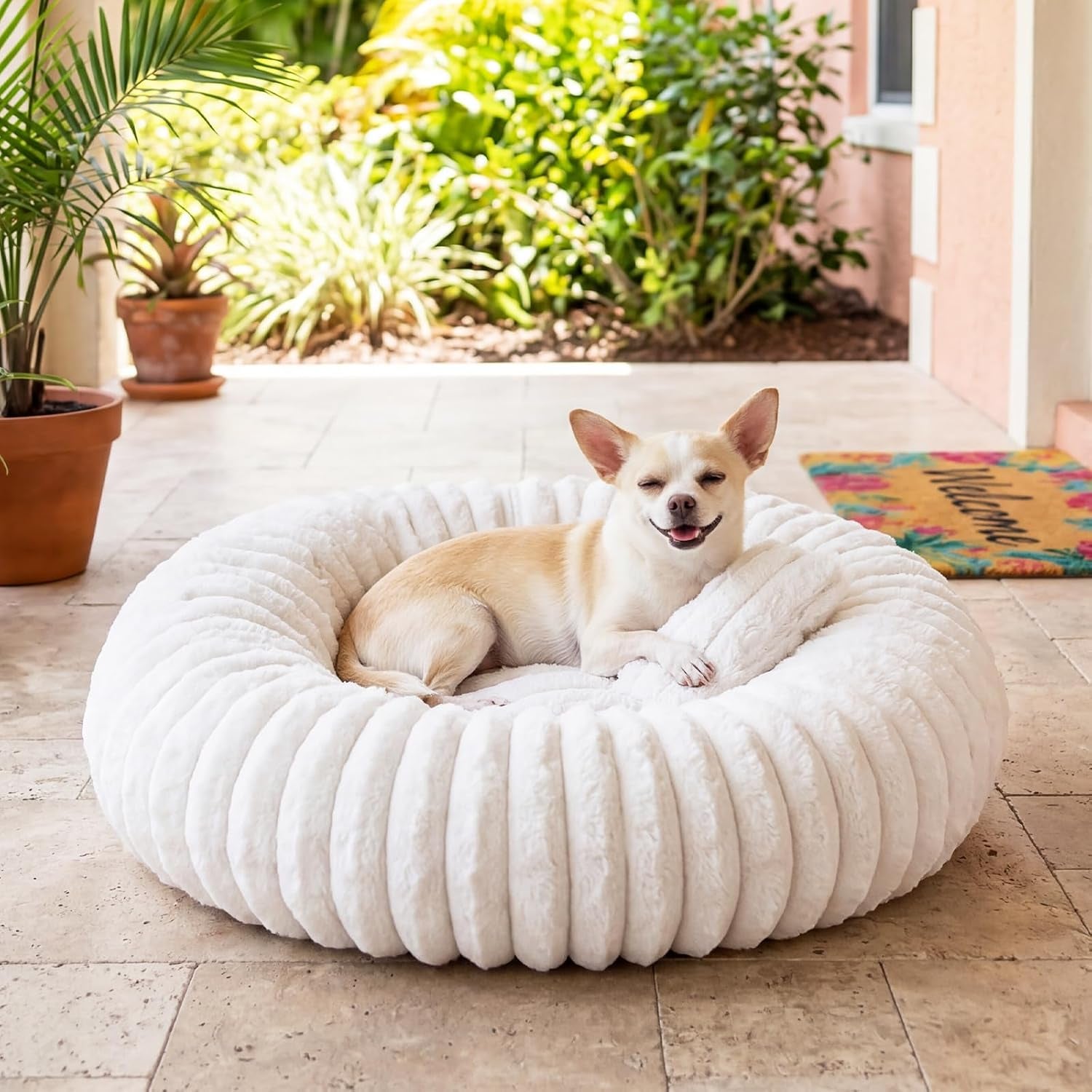 donut-pet-bed-for-indoor-cats-and-small-dogs-self-heating-dog-bed-with-non-slip-bottom-winter-comfort-dog-beds-for-puppies-washable-portable-egg-tart-shape-s-small-cat-bed-self-warming