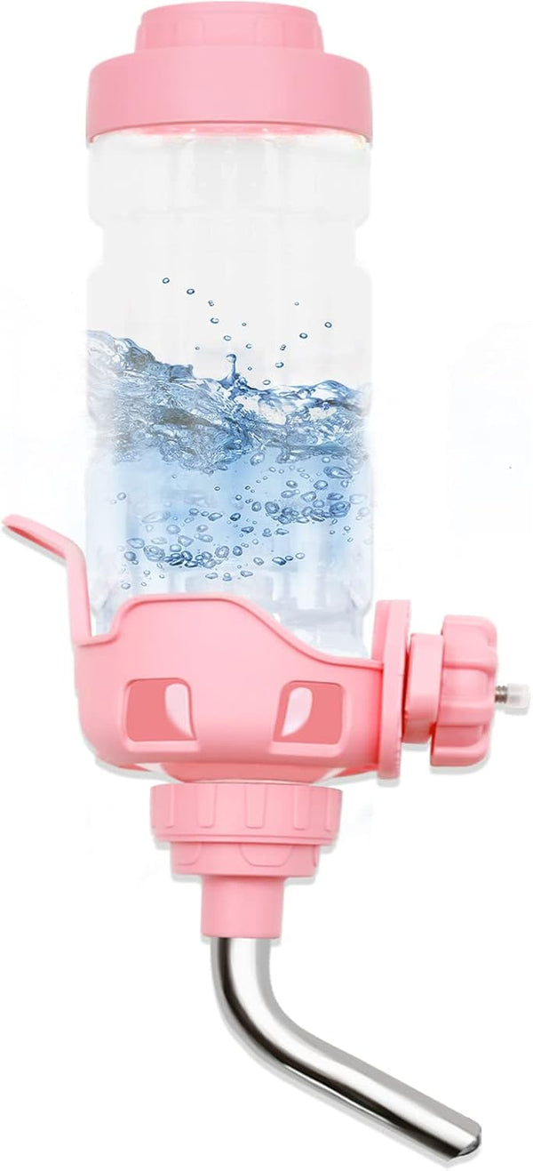 Vannon Dog Crate Water Bottle, 34Oz Top-Fill Pet Water Dispenser, Pink | Kennel Water Bottle Helps Keep Pets Hydrated Longer with Fewer Refills and Easy Daily Care.1