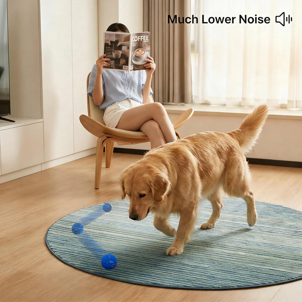 Interactive Pet Toy Ball - Bouncy, Flexible & Durable, Self-Rolling for Indoor Play, IPX7 Waterproof, Active Rolling Ball for Medium Dogs (Blue)11