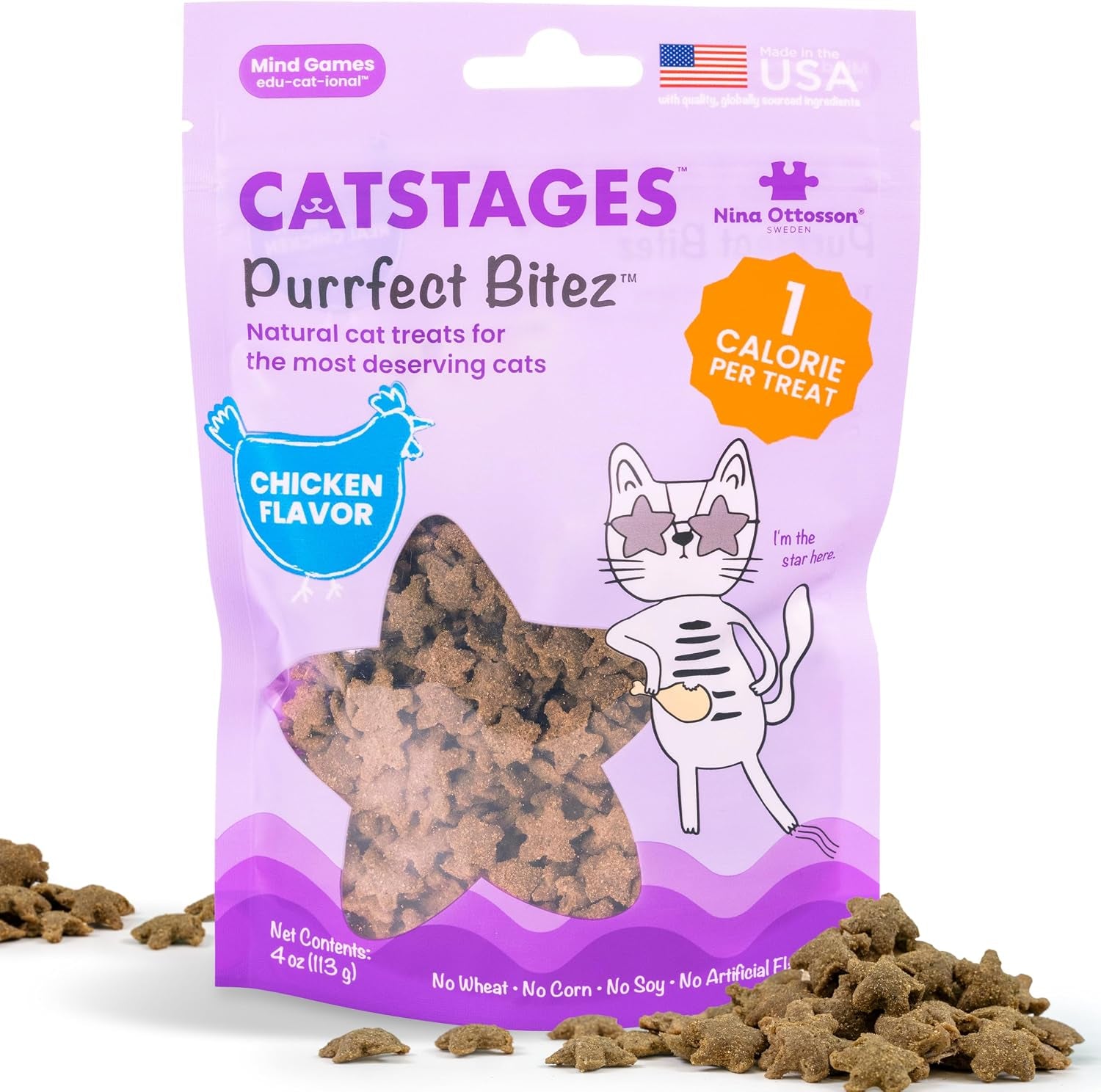 catstages-by-nina-ottosson-purrfect-bitez-natural-crunchy-cat-treats-for-puzzles-toys-feeders-training-usa-made-real-chicken-flavor-4oz