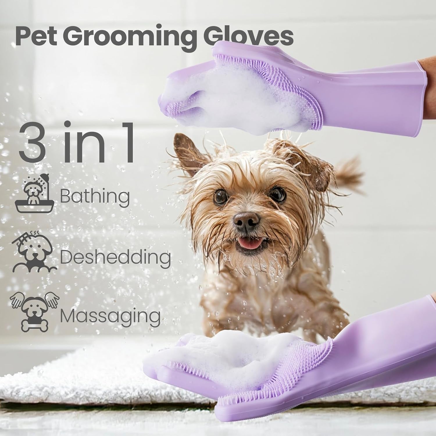 silicone-pet-grooming-gloves-dog-washing-gloves-for-bathing-1-pair-purple-3000-soft-silicone-bristles-5-finger-flexible-gently-massages-removes-fur-non-slip-easy-clean-for-dogs-cats-horses