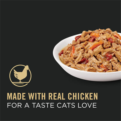 Purina Pro Plan High Protein Cat Food Gravy, White Meat Chicken and Vegetable Entree - (Pack of 24) 3 Oz. Pull-Top Cans2