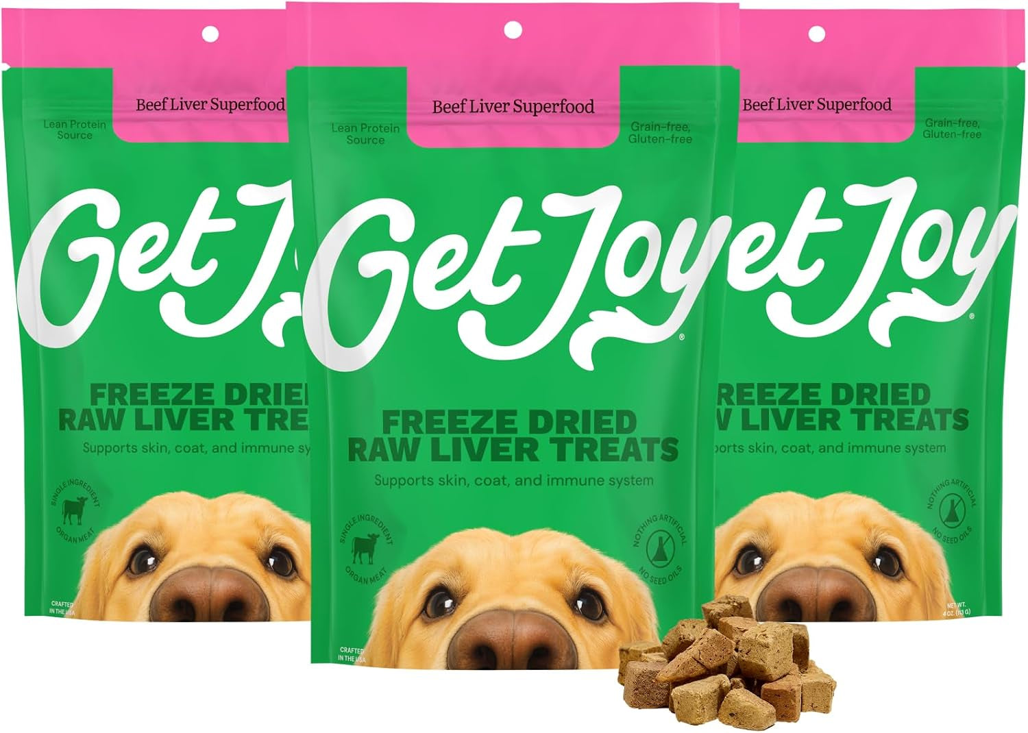 get-joy-freeze-dried-100-beef-liver-dog-treats-4oz-single-ingredient-organ-meat-high-protein-raw-dog-food-topper-snack-training-rewards-grain-free-gluten-free-filler-free