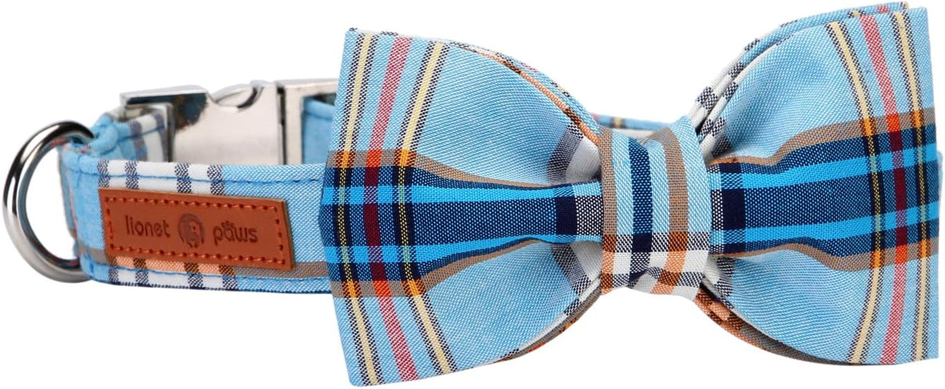 lionet-paws-boy-dog-collar-with-bowtie-comfortable-adjustable-cute-navy-blue-bow-tie-collar-for-male-dogs-gift-xlarge-neck-16-26-inches