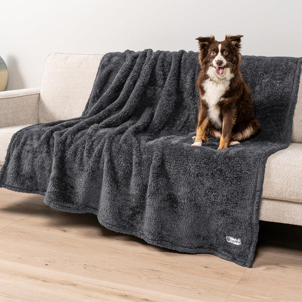 Petami Fluffy Waterproof Dog Blanket for Couch and Bed, Reversible Sherpa Pet Throw, Pee Proof Furniture Protector Sofa Cover, Washable Cat Blanket for Small Medium Dogs and Cats (Pink Blush, 24X32)37