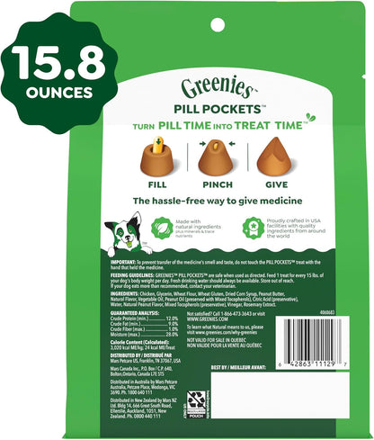 Greenies Pill Pockets Large Size Dog Treats, Peanut Butter, 15.8 Oz | Vet-Recommended, Capsule Size, Low Calorie, Odor Masking, Stress- and Mess-Free Medication Experience10