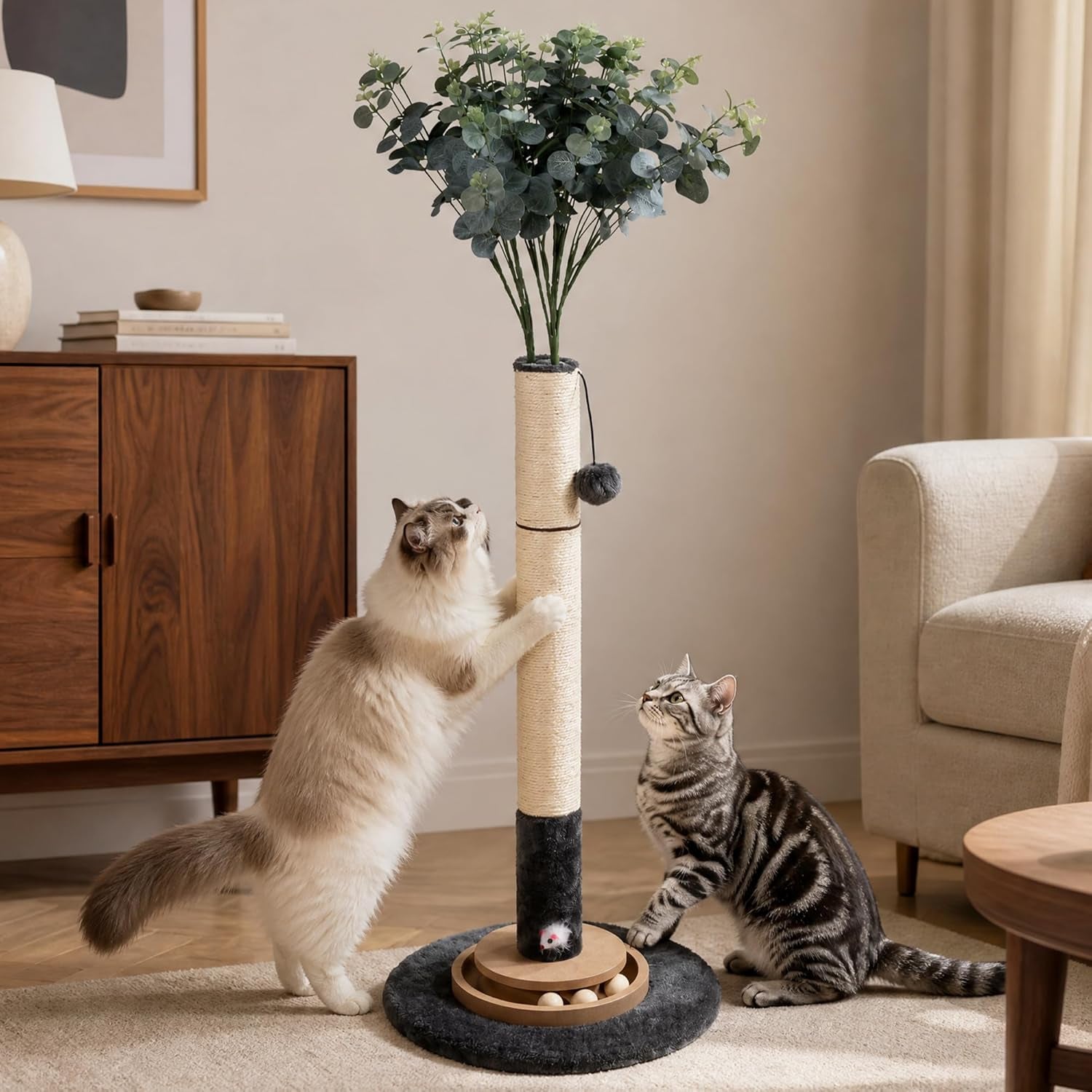 35-inch-cat-scratching-post-eucalyptus-sisal-rope-cat-tree-tower-with-hanging-ball-interactive-mouse-toy-durable-scratcher-for-indoor-adult-cats