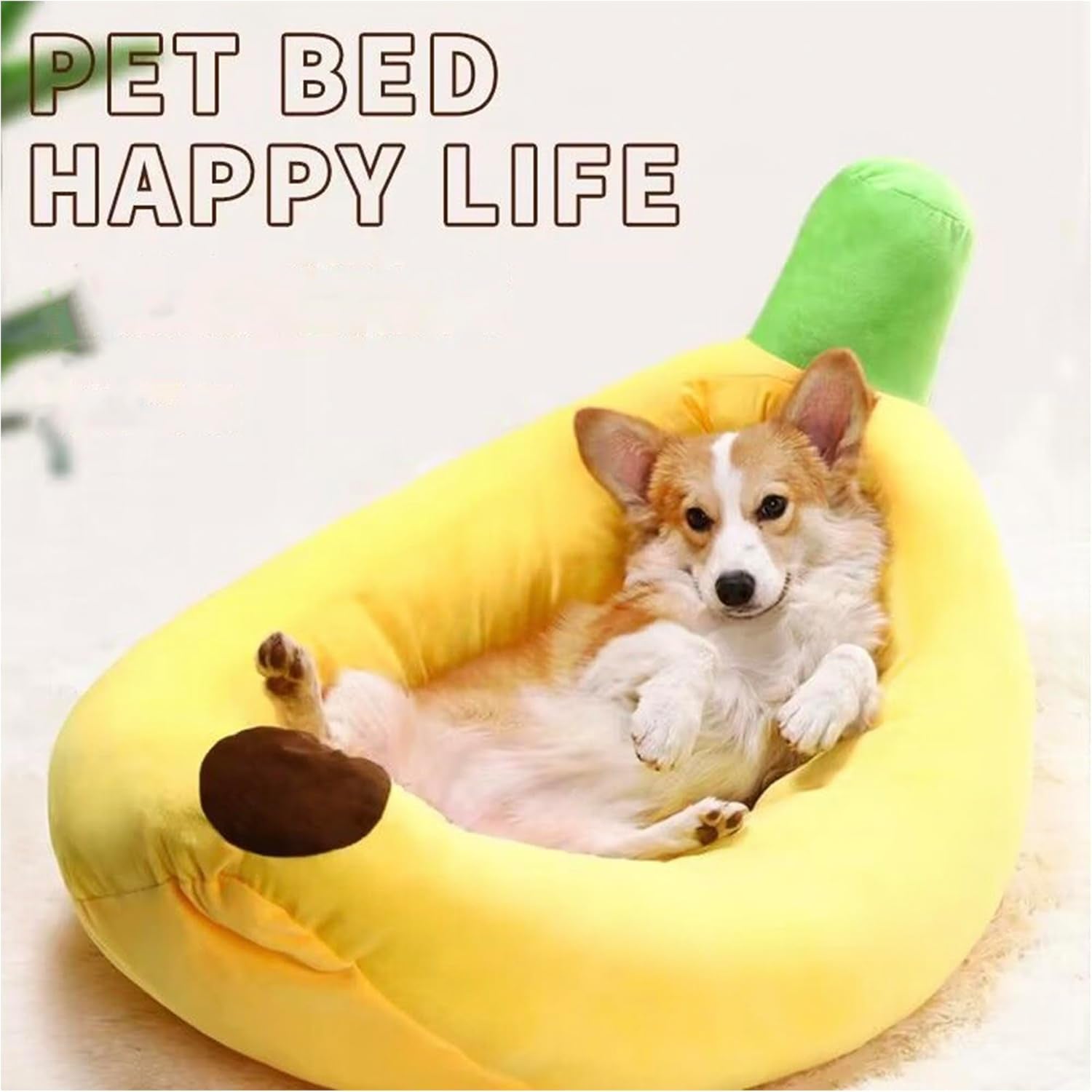dog-cat-bed-for-indoor-cats-relaxing-banana-mattress-fluffy-pet-mattress-waterproof-memory-foam-pet-bed-with-sides-suitable-for-small-and-medium-sized-dogs-and-cats-guinea-pig-bed-small