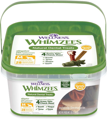 Wellness WHIMZEES Value Pack Natural Dog Dental Treat, Chews, Freshens Breath, Large Size, 50.9 Oz Box, 24 Count13