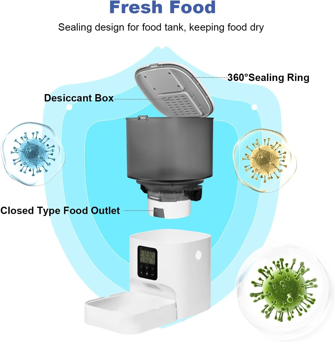 automatic-cat-feeder-4l-cat-food-dispenser-with-10s-voice-recorder-pet-feeder-up-to-8-meals-per-day-timed-dog-feeder-with-dry-food-sealed-ring