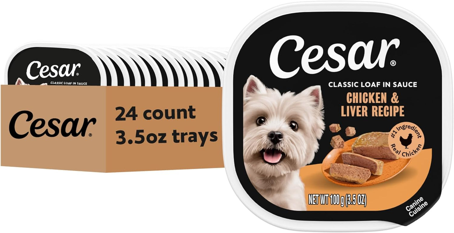 cesar-classic-loaf-in-sauce-wet-dog-food-filet-mignon-3-5-oz-24-count-made-in-usa-real-beef-1-ingredient-no-fillers-added-sugar-artificial-flavors-use-as-meal-or-topper-easy-peel-trays