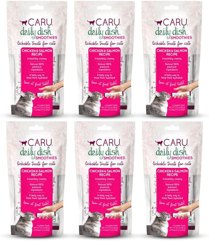 CARU - Daily Dish Tuna Flavored Cat Smoothies - 0.5Oz Tubes - 4 Pack7