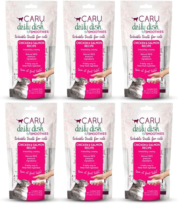 CARU - Daily Dish Tuna Flavored Cat Smoothies - 0.5Oz Tubes - 4 Pack7