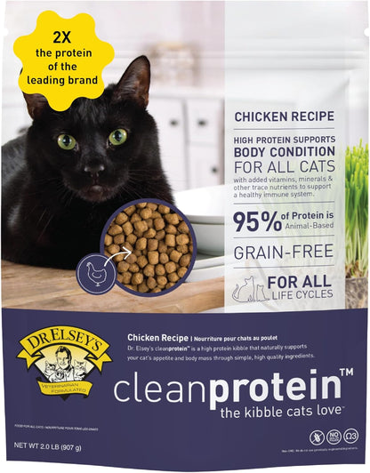 Dr. Elsey'S Cleanprotein Chicken Cat Kibble 2 Lb. Bag2
