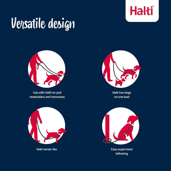 Halti No Pull Harness (Size Medium) & Training Leash (Size Large, Black) | Bundle | Stop Your Dog Pulling on the Leash | Adjustable, Lightweight and Easy to Use | Suitable for Medium Dogs5