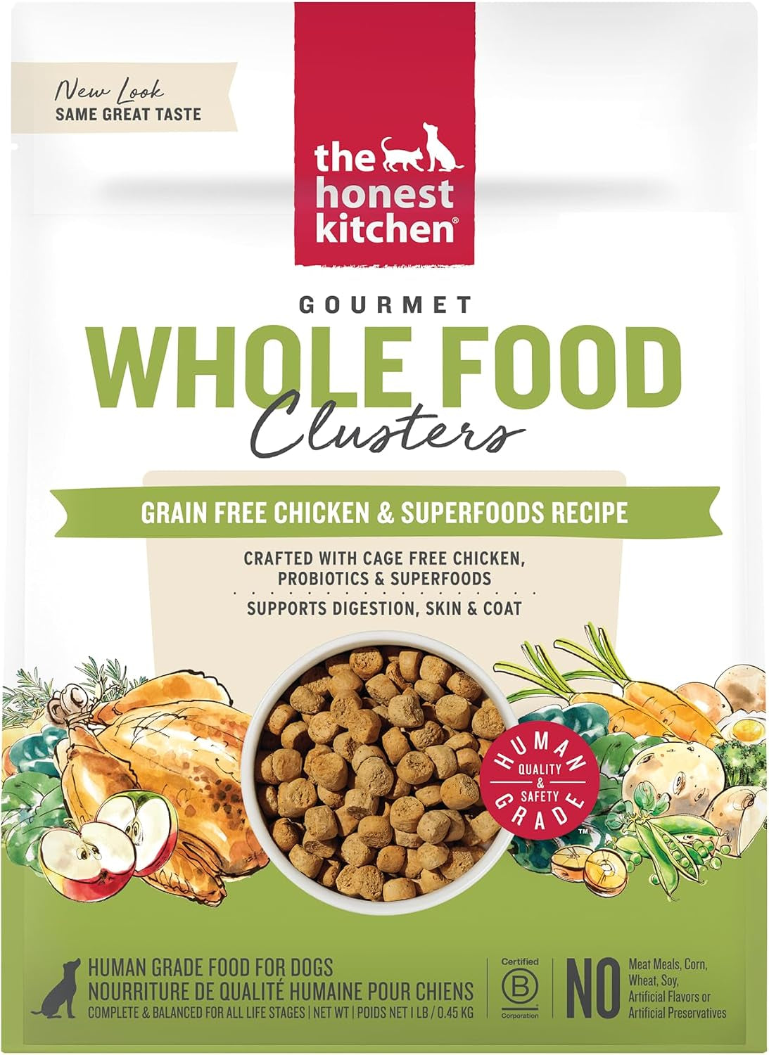 the-honest-kitchen-grain-free-beef-superfoods-whole-food-clusters-human-grade-dry-dog-food-vet-crafted-nutritional-support-for-skin-coat-digestion-overall-wellness-5-lb-bag