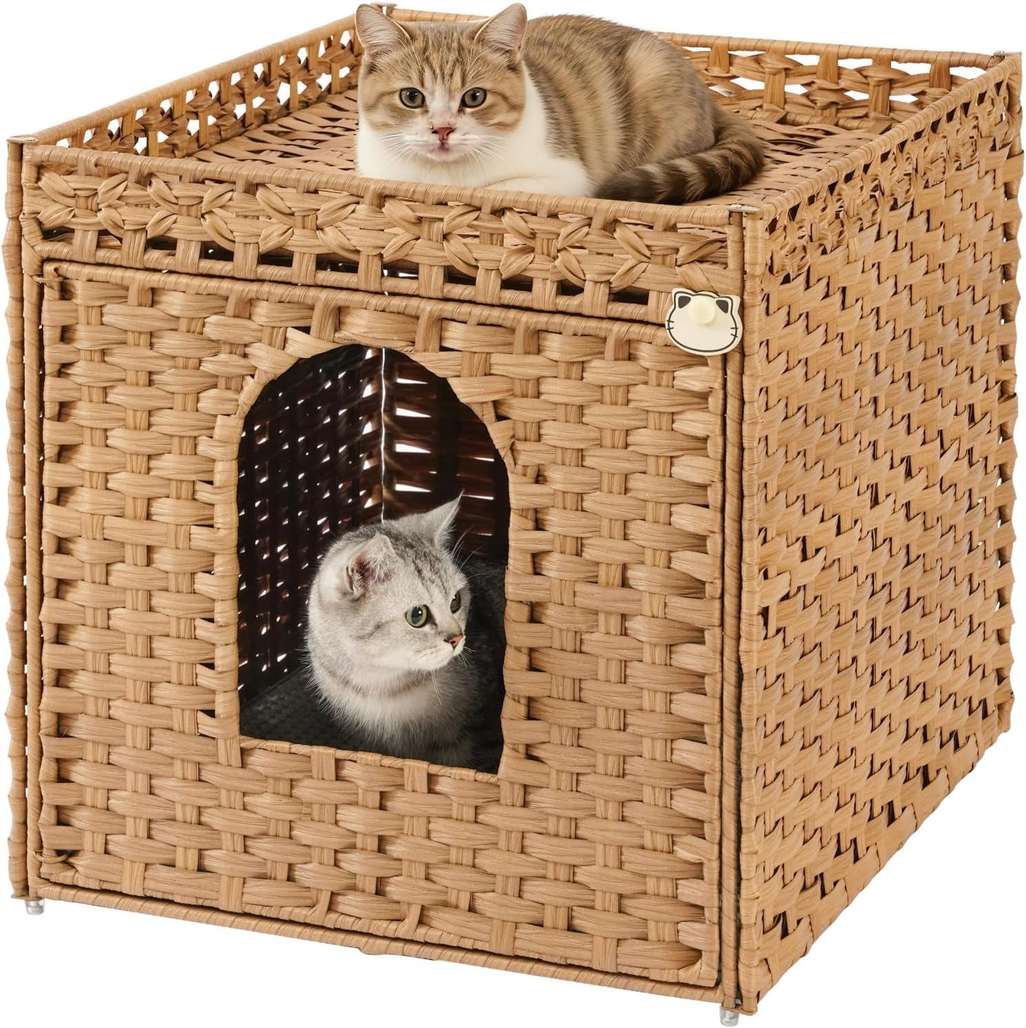 setvson-cat-litter-box-enclosure-furniture-hidden-litter-box-with-mat-and-fence-handwoven-rattan-cat-house-with-two-s-shaped-hooks-for-living-room-bedroom-18-5-x-20-5-x-19-1-inches-natural