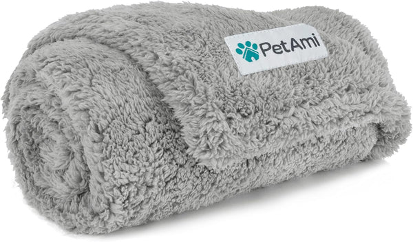 Petami Fluffy Waterproof Dog Blanket for Couch and Bed, Reversible Sherpa Pet Throw, Pee Proof Furniture Protector Sofa Cover, Washable Cat Blanket for Medium Large Dogs and Cats (Taupe Camel, 60X80)15