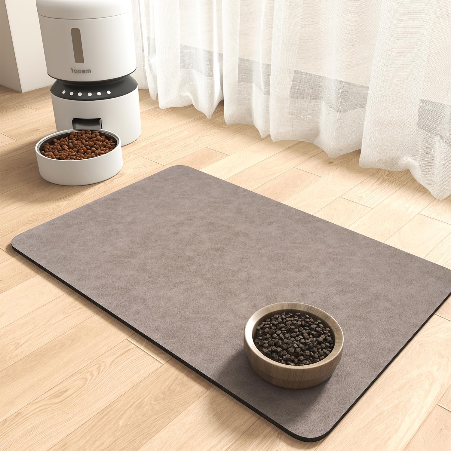 montvoo-absorbent-pet-feeding-mat-no-stains-pet-mat-for-food-and-water-bowl-quick-dry-cat-dog-food-mat-water-dispenser-mat-pet-supplies-mat-dog-water-bowl-mat-for-messy-drinker-brown-16x24
