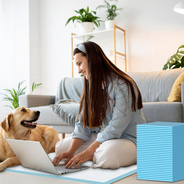 Puppy Pads for Dogs 32"X36" 60 Count, Thicken Disposable Pet Pee Pads | Extra Large & Non-Slip, Leak-Proof Incontinence Underpads, Super Absorbent & Quick-Dry, Jumbo Potty Pad for Cats Rabbits7