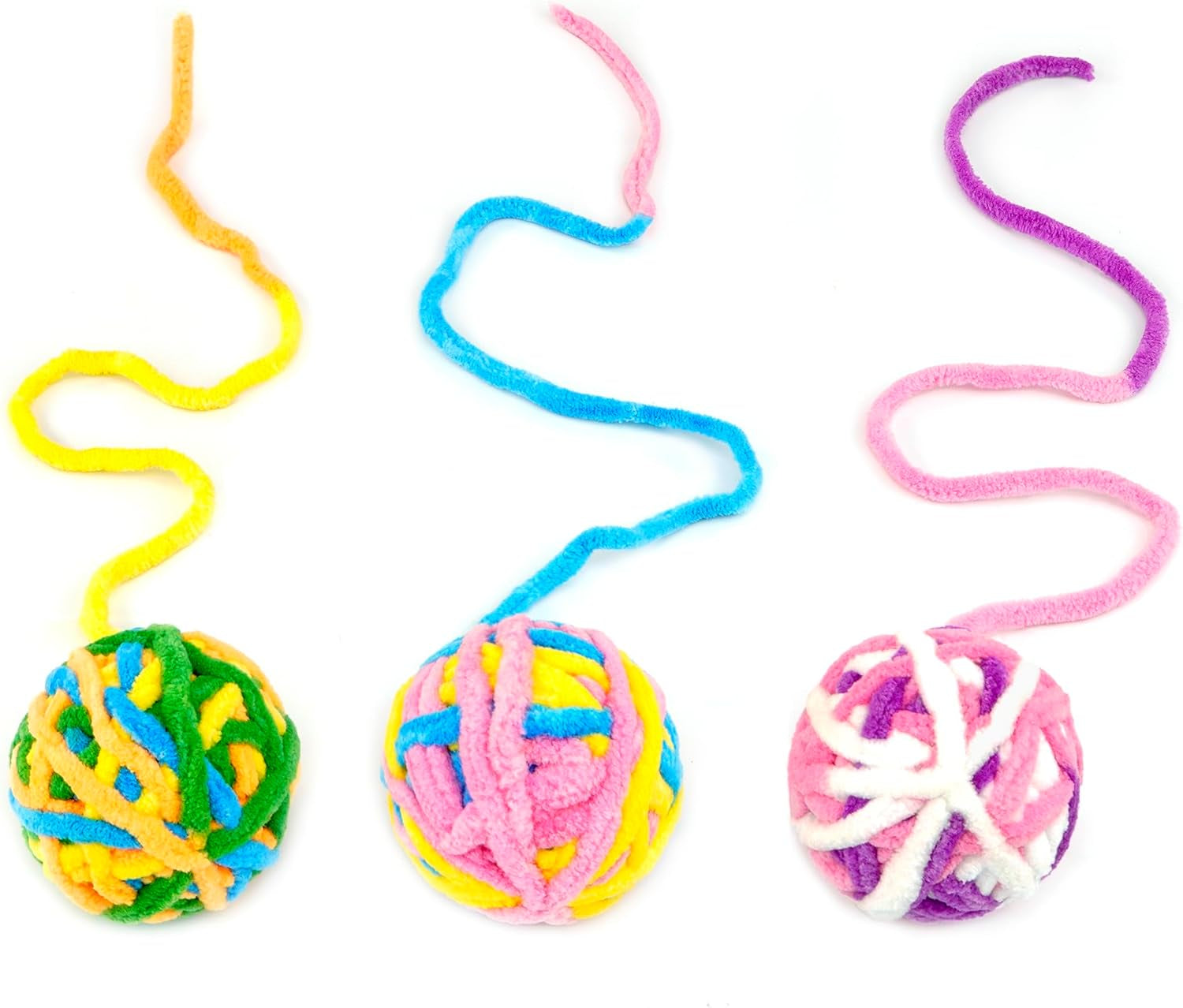 chiwava-6-pack-20-woolen-yarn-cat-toys-ball-with-bell-2-large-indoor-cat-toy-balls-kitten-interactive-toys