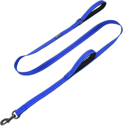 Max and Neo Double Handle Traffic Dog Leash - Reflective, Donates to Dog Rescue (Black, 6 FT)10