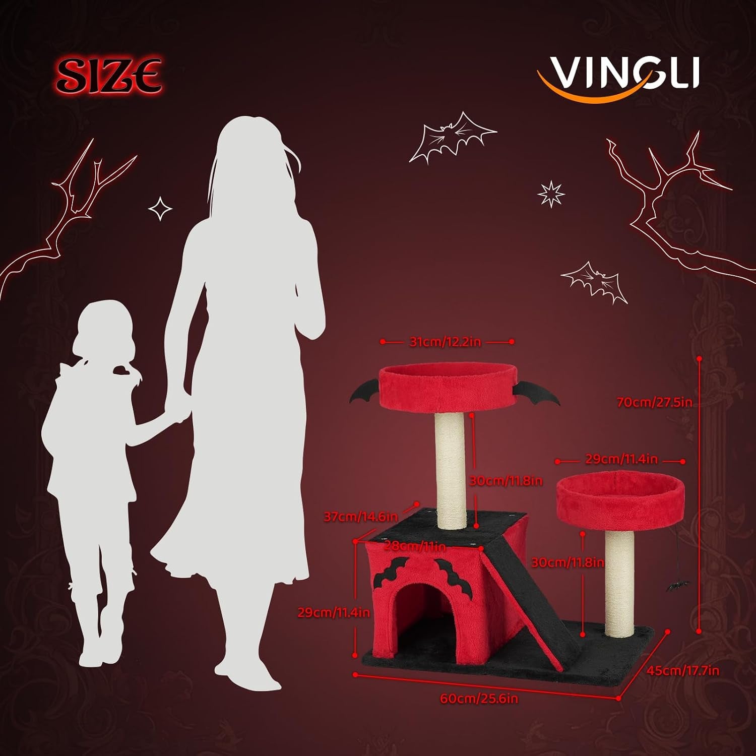 vingli-27-6in-gothic-cat-tree-with-spacious-cat-condo-2-padded-perches-red-black-cat-tower-with-scratching-ladder-sisal-posts-spider-toy-for-large-cats