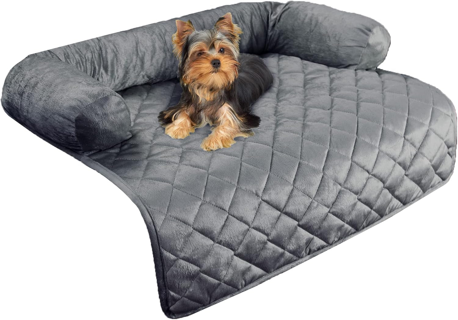 couch-cover-for-dogs-35x35-pet-furniture-protector-with-memory-foam-neck-bolster-quilted-fabric-and-water-resistant-base-layer-by-petmaker-gray