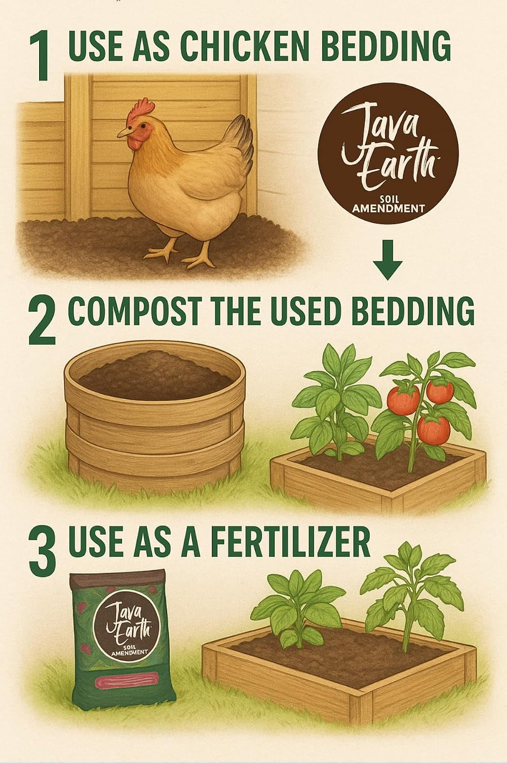javaearth®-coffee-bedding-for-chickens-loose-upcycled-coffee-grounds-poultry-litter-for-coops-brooders-natural-clumping-odor-control-20-lbs