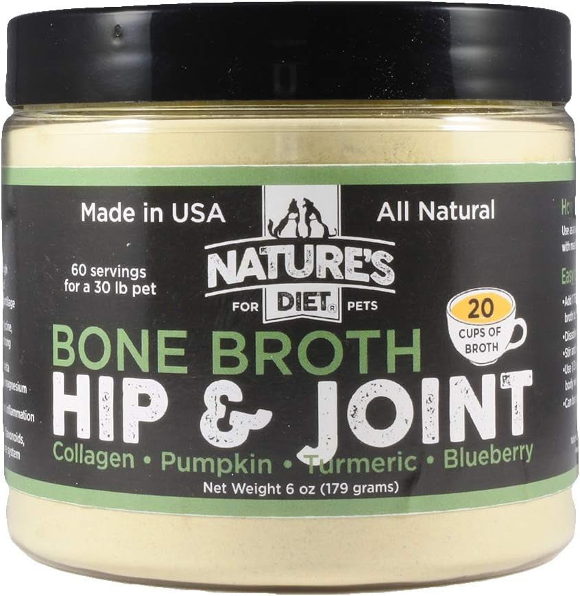 natures-diet-pet-bone-broth-protein-powder-with-pumpkin-fish-oil-and-turmeric-beef-16-oz-159-servings