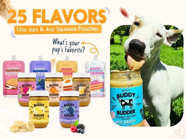 Relax Rover Buddy Budder (Stress + Anxiety), 100% Natural Dog Peanut Butter, Dog Supplment, Made in USA 17Oz4