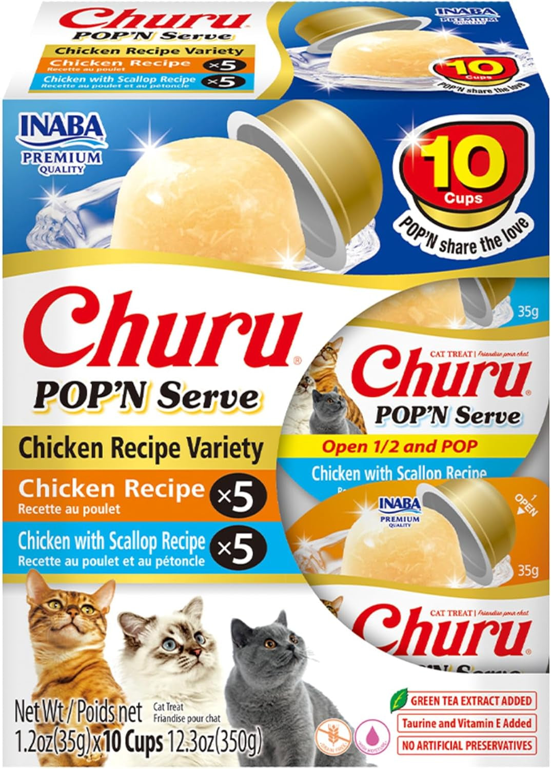 inaba-churu-popn-serve-lickable-cat-treats-tuna-variety-10ct-immune-support-90-moisture-16-calories-soft-jelly-easy-serve-cup-grain-free-10-x-1-2-oz-cups