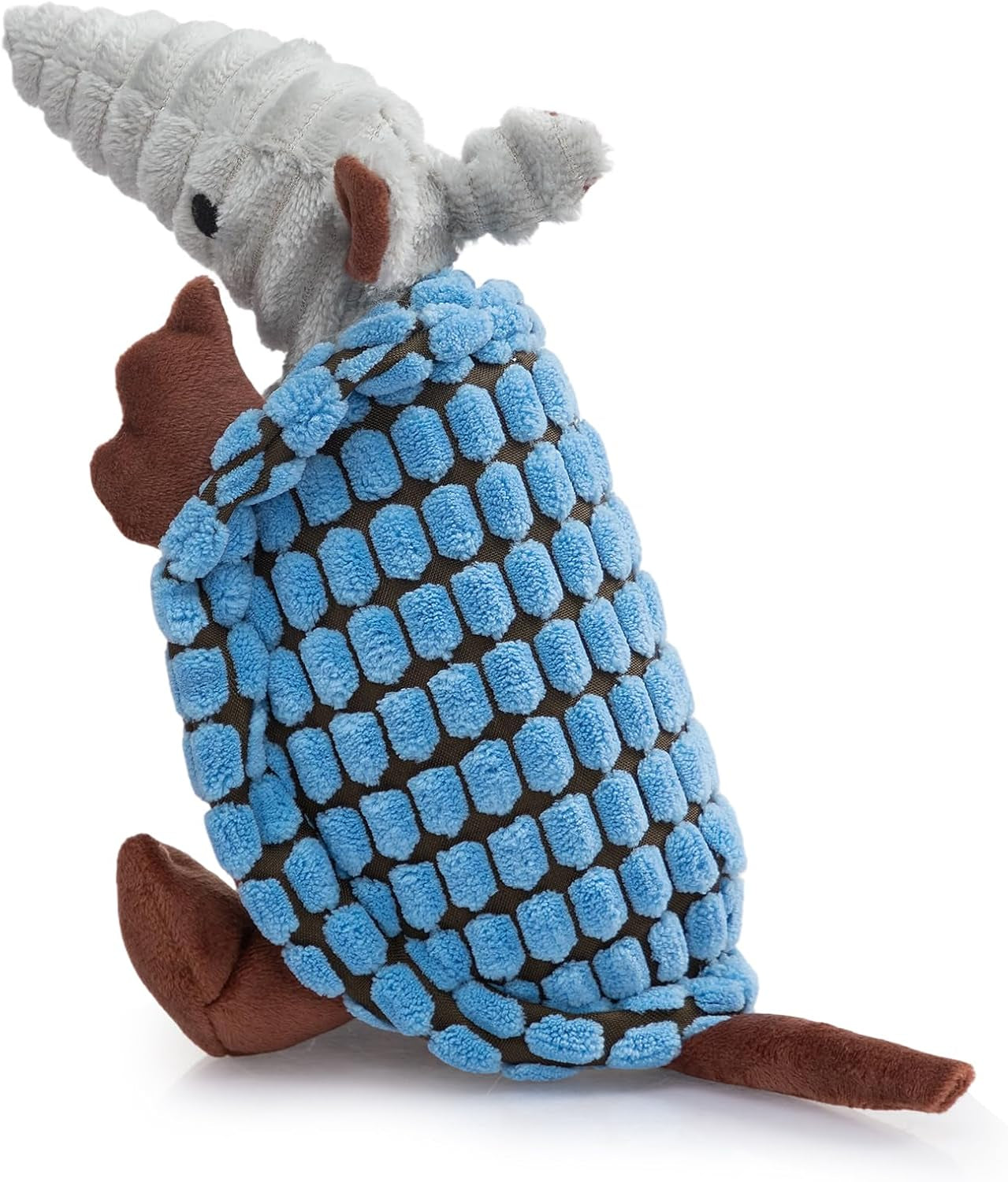 hollypet-plush-dog-squeaky-toy-stuffed-armadillo-animal-pet-puppy-chew-toys-with-clean-teeth-for-small-medium-large-all-breed-sizes-dogs-gray-8-in