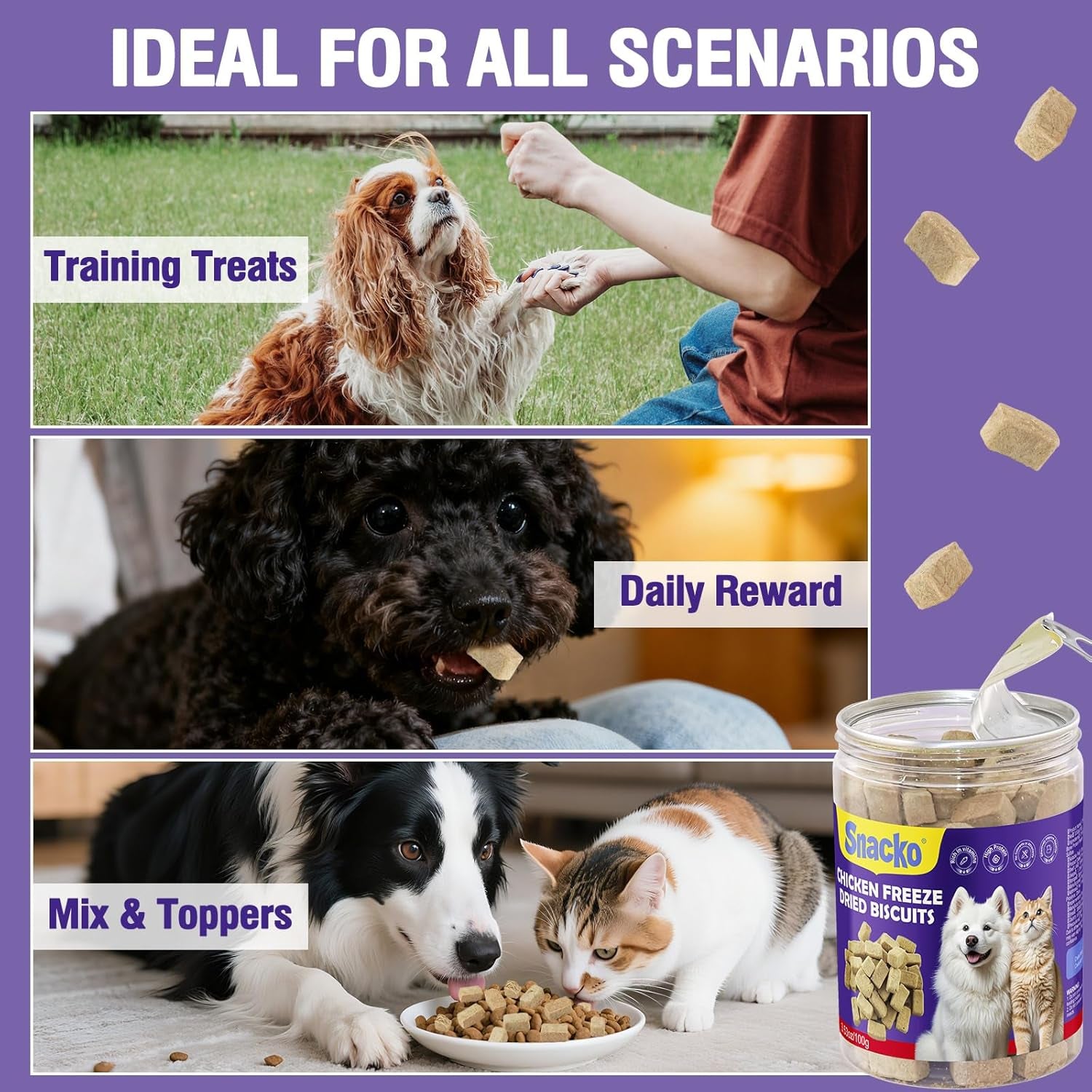 freeze-dried-chicken-cat-treats-100g-natural-chicken-cube-snacks-high-protein-grain-free-healthy-dog-treats-for-daily-hip-joint-care-pet-training-reward-snack