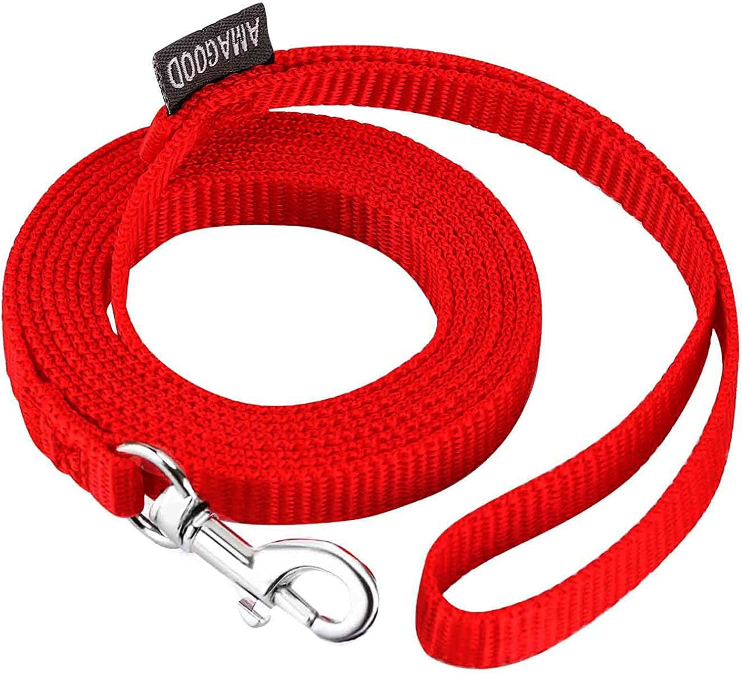 amagood-6-ft-puppy-leash-strong-traditional-style-with-easy-to-use-collar-hook-great-for-small-medium-and-large-dogs-5-8in-x-6-ft-purple