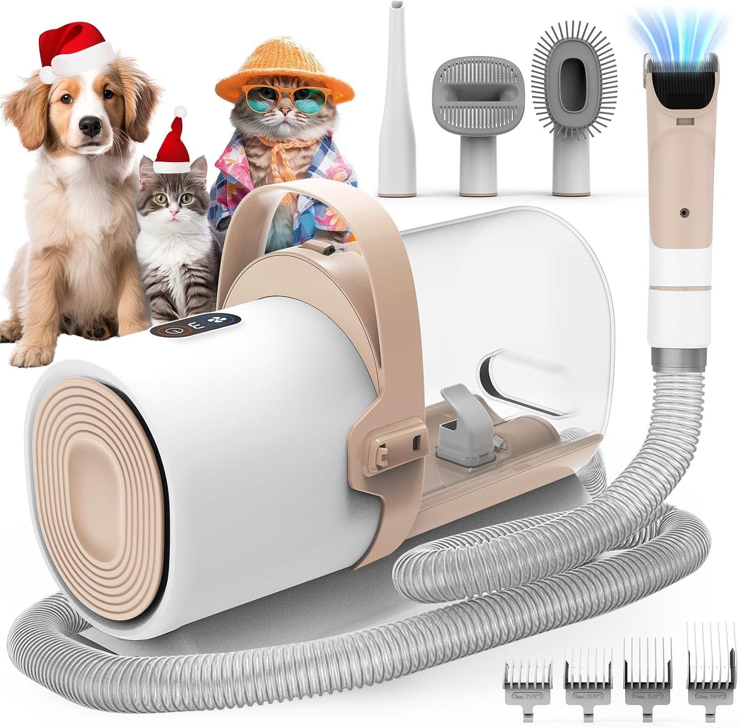 fixr-dog-grooming-vacuum-all-in-one-pet-grooming-kit-with-hair-clipper-shedding-brush-low-noise-12-000pa-dog-hair-remover-vacuum-pet-groomer-set-with-cleaning-brushes-pg01