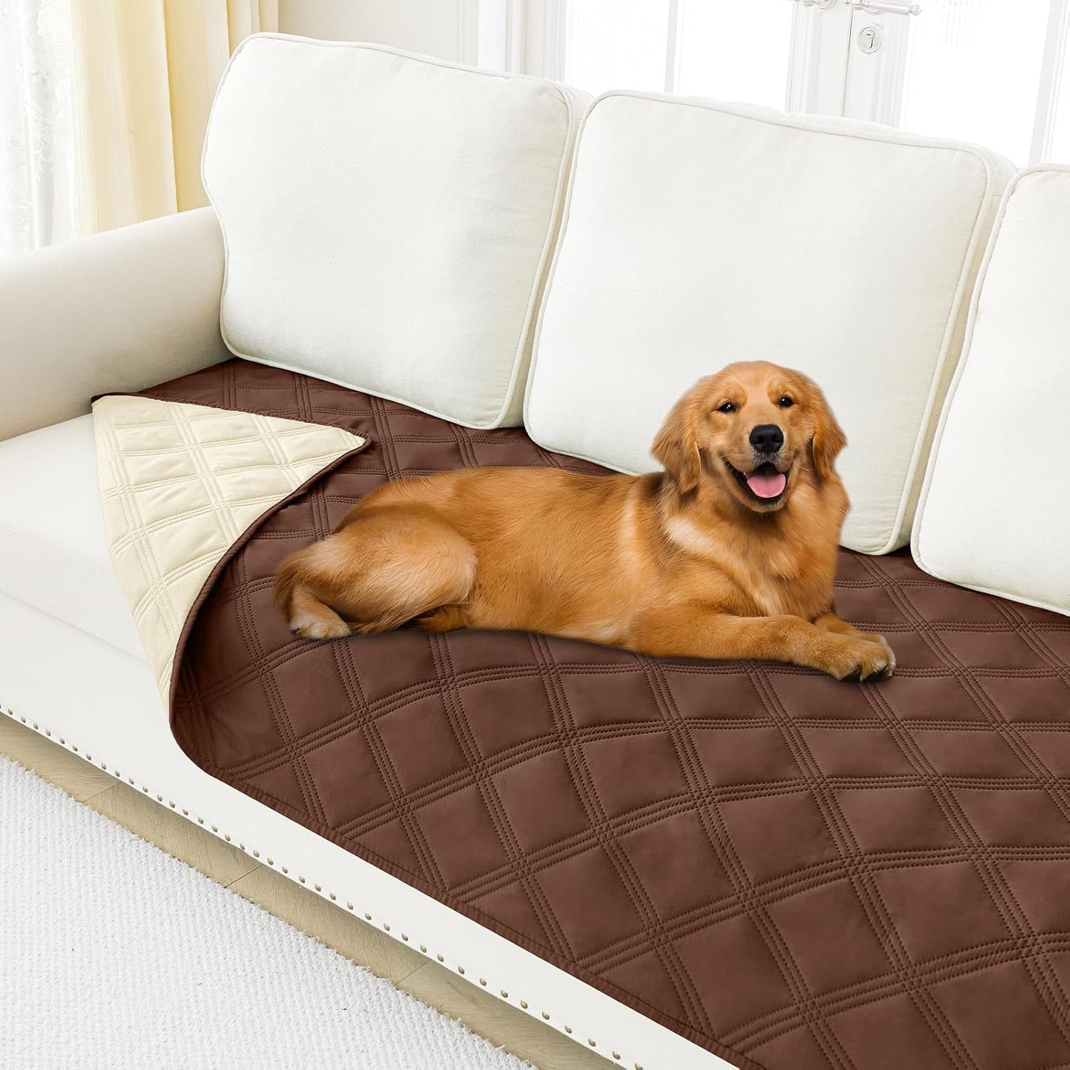 smiry-waterproof-dog-bed-cover-blanket-reversible-pet-blanket-soft-reversible-washable-leakproof-cats-dogs-couch-cover-for-sofa-couch-furniture-30x70-inch