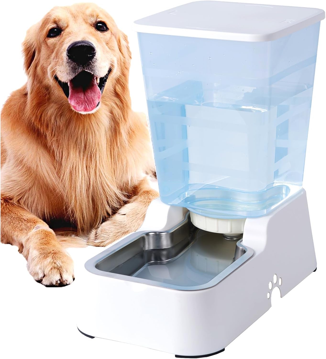 meikuler-automatic-dog-cat-water-dispenser-large-capacity-5lfor-cats-and-medium-and-large-sized-dogs-with-stainless-steel-bowl-black-5l