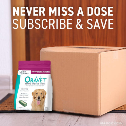 Oravet Dental Chews for Dogs, Oral Care and Hygiene Chews (Extra Small Dogs, 3.5-9 Lbs.) Yellow Pouch, 30 Count | Vohc-Accepted Dual-Action Chew Reduces Plaque & Tartar, Freshens Breath Barrier Vet-Recommended Yellow 30 Pack9