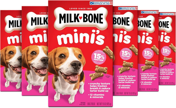 Milk-Bone Original Medium Dog Biscuits, 10 Lb Box | 280+ Treats, Classic Meaty Taste, Crunchy Dog Treats for Dogs 20-50Lbs, 15% Protein, 12 Vitamins & Minerals, Made in the USA11