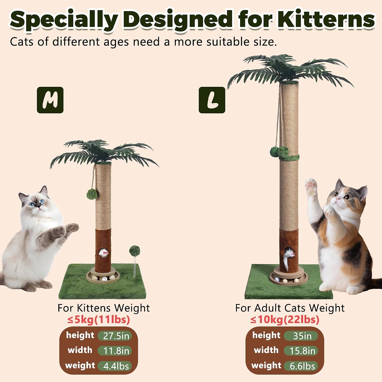 fantasreen-cat-scratching-post-35-tall-with-toy-mouse-for-indoor-cats-green